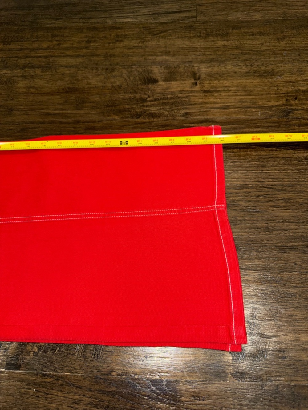 Anthropologie Maeve The Delaney Seamed Wide Leg Red Jeans - Picture 8 of 10